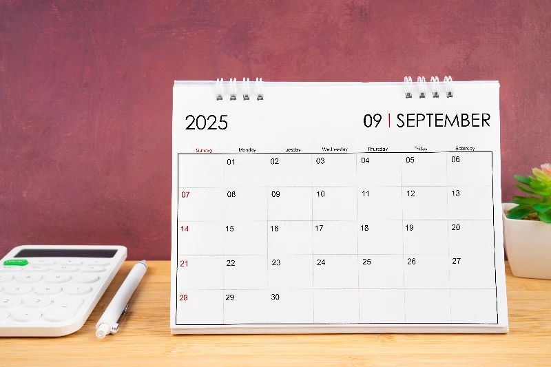 September 2025 calendar